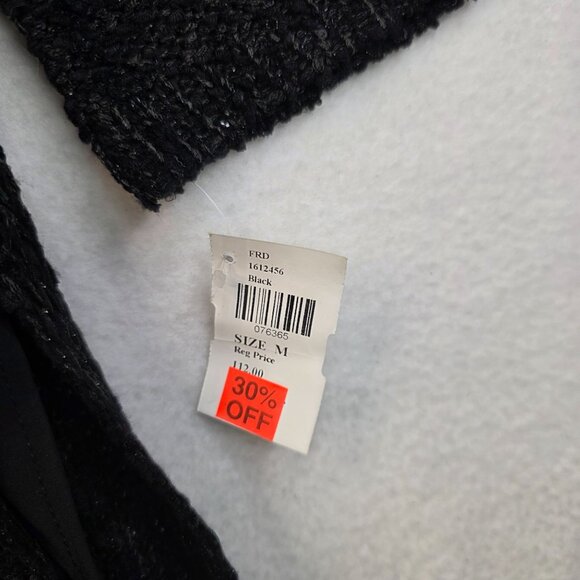 FDJ French Dressing Sequined Tunic Medium Black Sparkle NYE Dainty Fairy y2k New - Picture 5 of 7